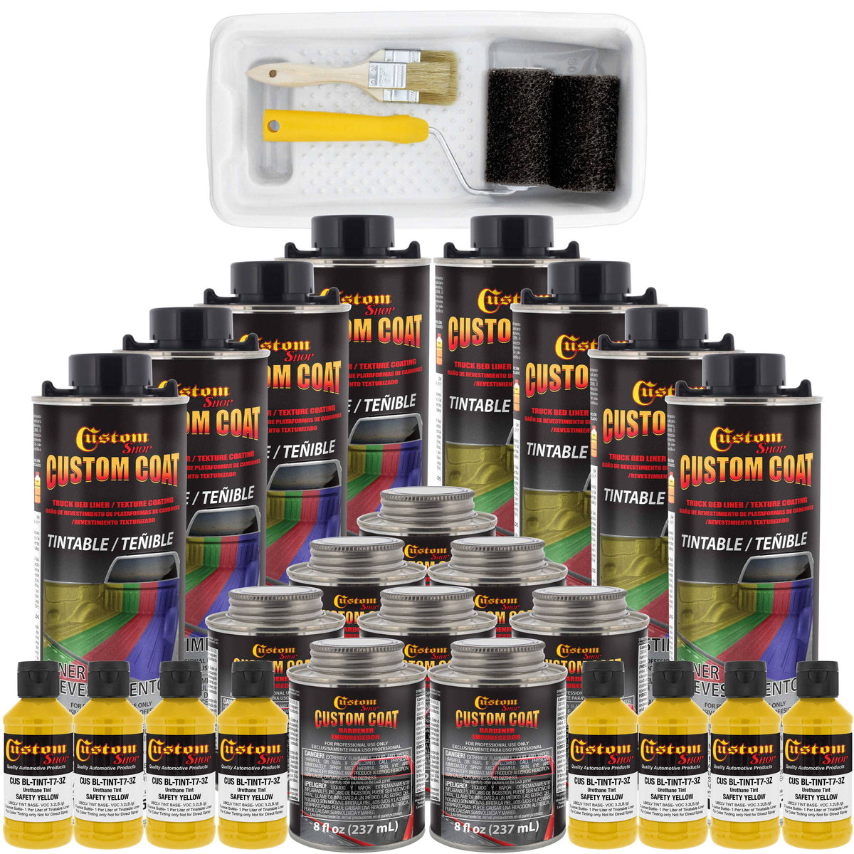Safety Yellow 8-Liter Urethane Spray-On Truck Bed Liner Kit C676219