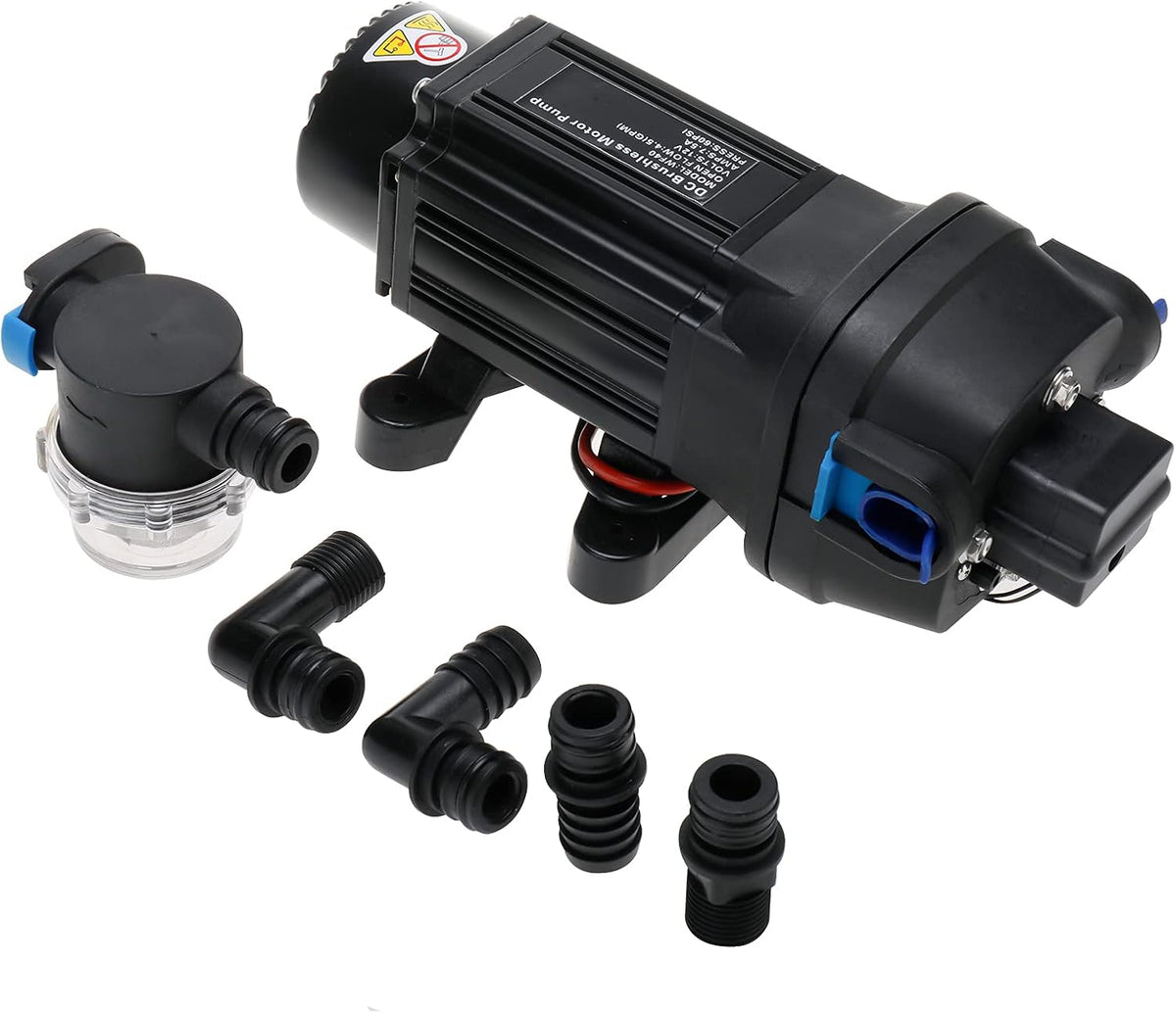 Water Diaphragm Self Priming Pump 40PSI 4.5GPM 12V Automatic M200