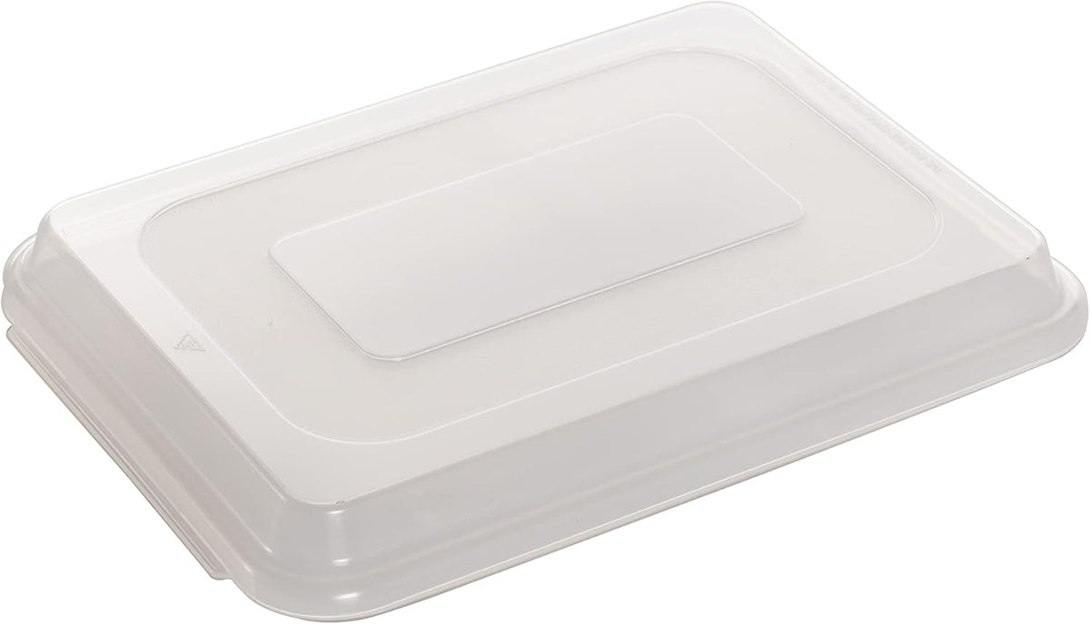 Natural Aluminum Commercial Baker's Quarter Sheet with Lid C76479