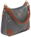 Gray/Tan Hobo Style Purse with Holster R3388