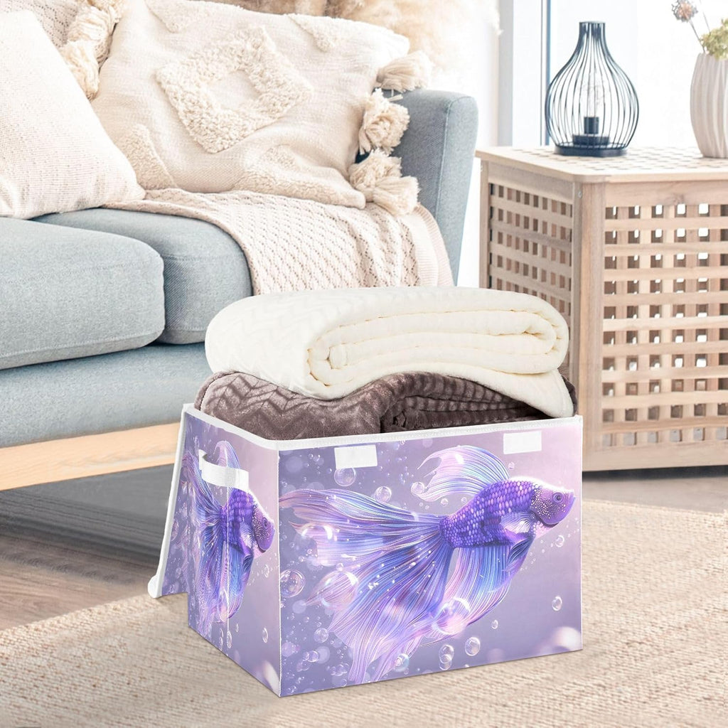 Containers Baskets with Lids Fabric Foldable Storage Bins Organizer with Lid Collapsible Storage Boxes K898