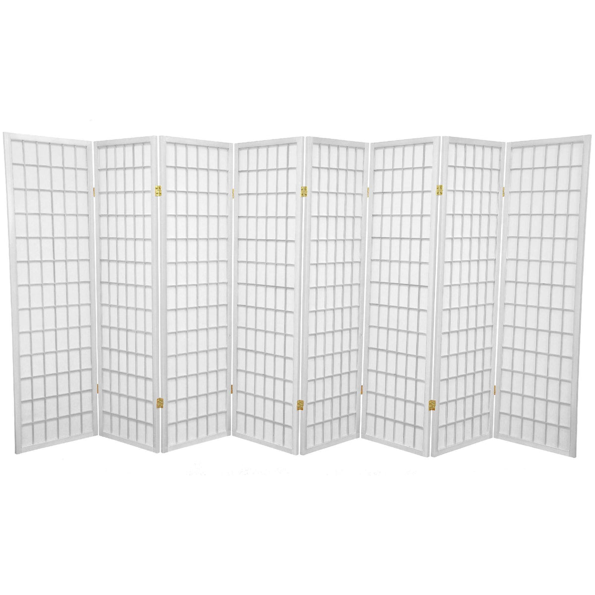 White 8 Panel Shoji Screen J46282