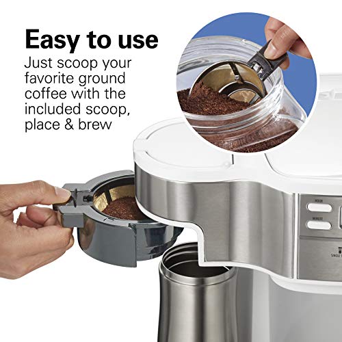 2-Way 12 Cup Programmable Drip Coffee Maker & Single Serve Machine, Glass Carafe, Black W52475
