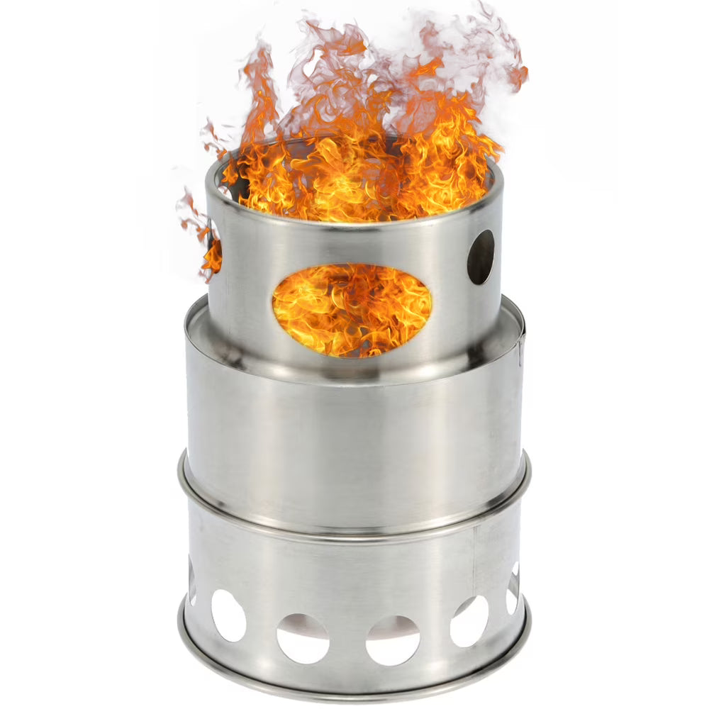 Portable Camping Wood Stove with Storage Bag Z559090
