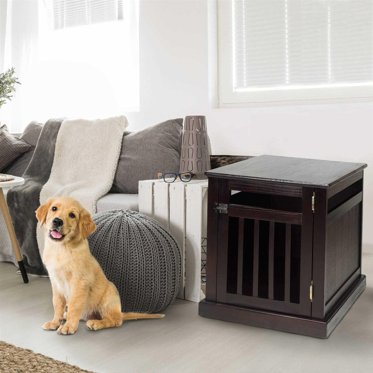 Espresso Pet Crate J7221