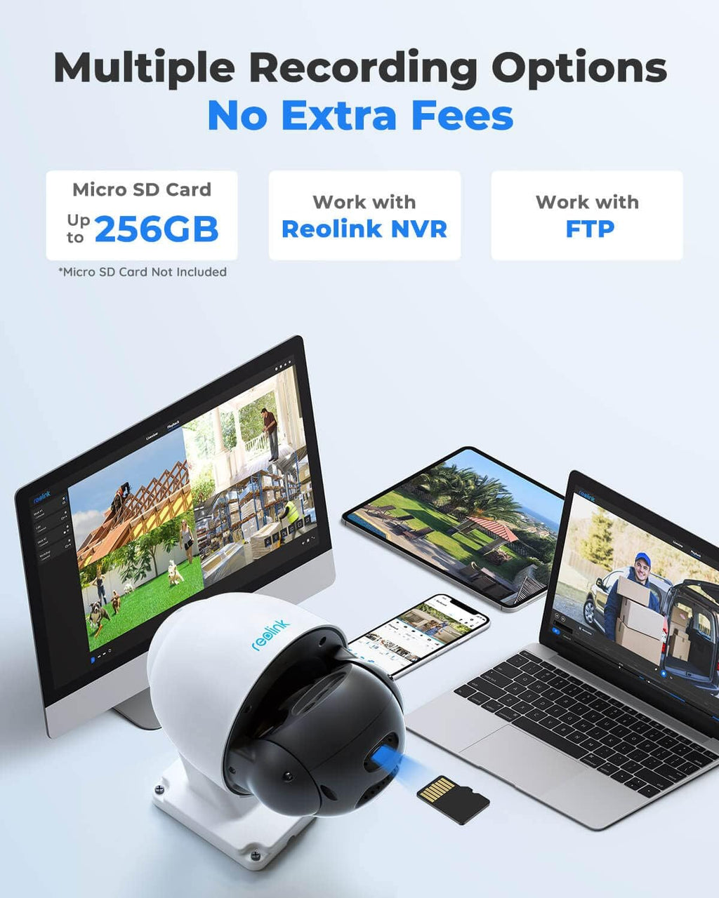 4K PTZ Outdoor Camera with 5X Optical Zoom Auto Tracking K6856