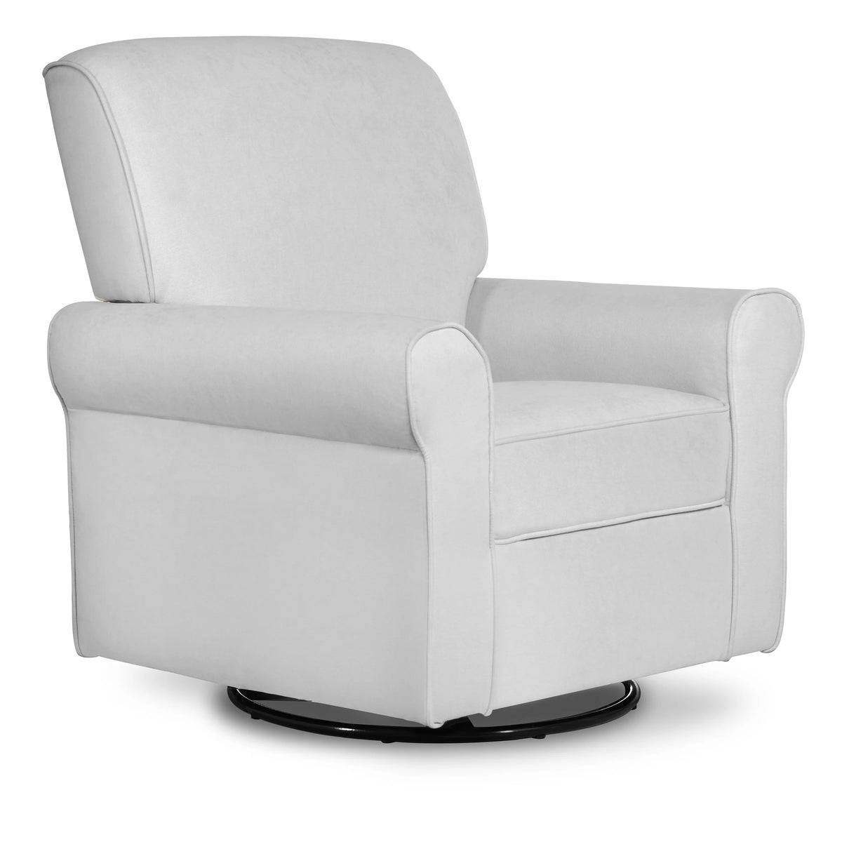 Gray Upholstered Swivel Glider G2570