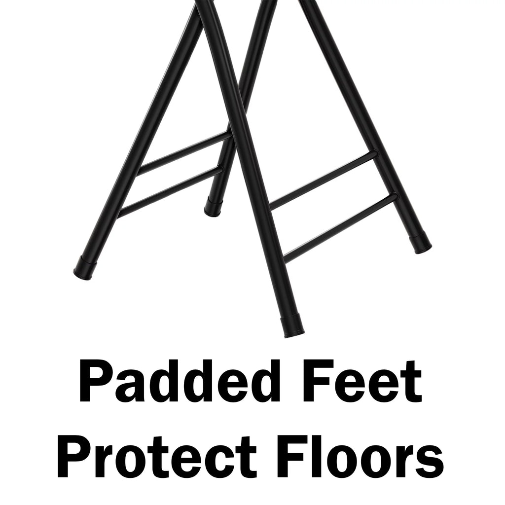 Black 24-inch Folding Stool Z865192