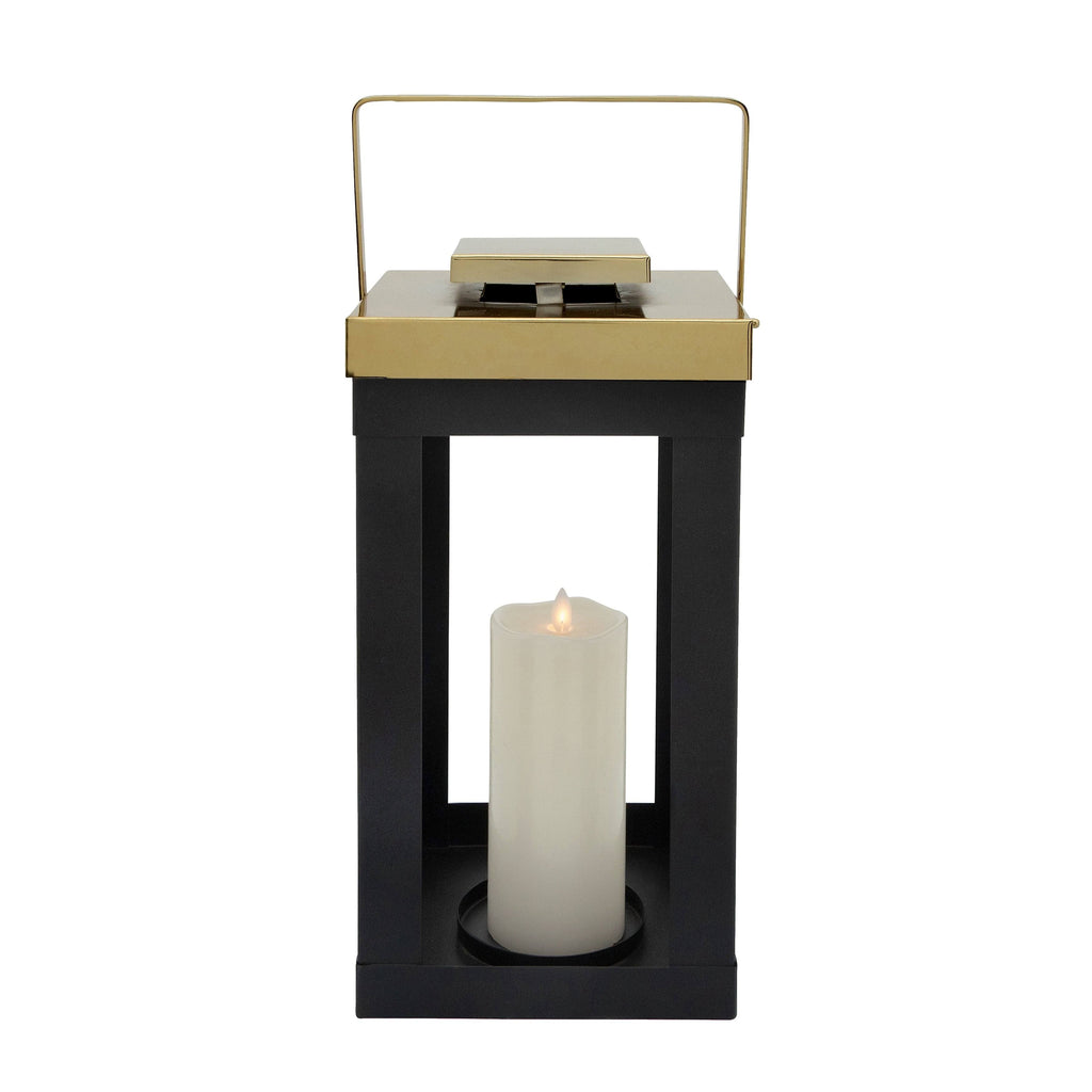 Metal Lantern with Gold Handles T4522