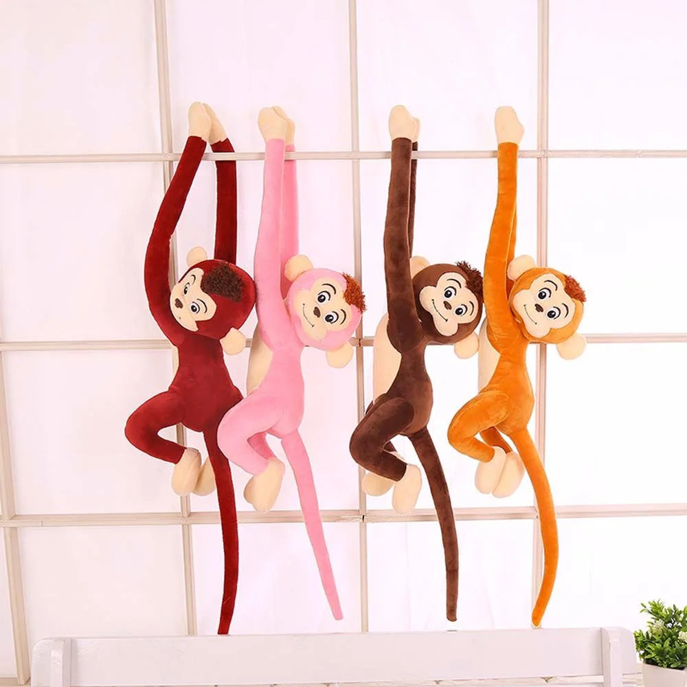 Brown Long-Arm Monkey Plush Doll D3309