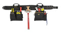 Carpenter's Combo Tool Belt with Steel Roller Buckle, 17-Pocket, 4-Piece K39099