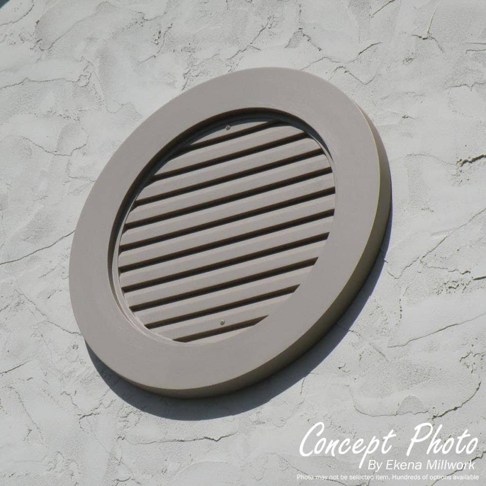 12 inch x 25 inch Vertical Urethane Gable Vent Louver D64871