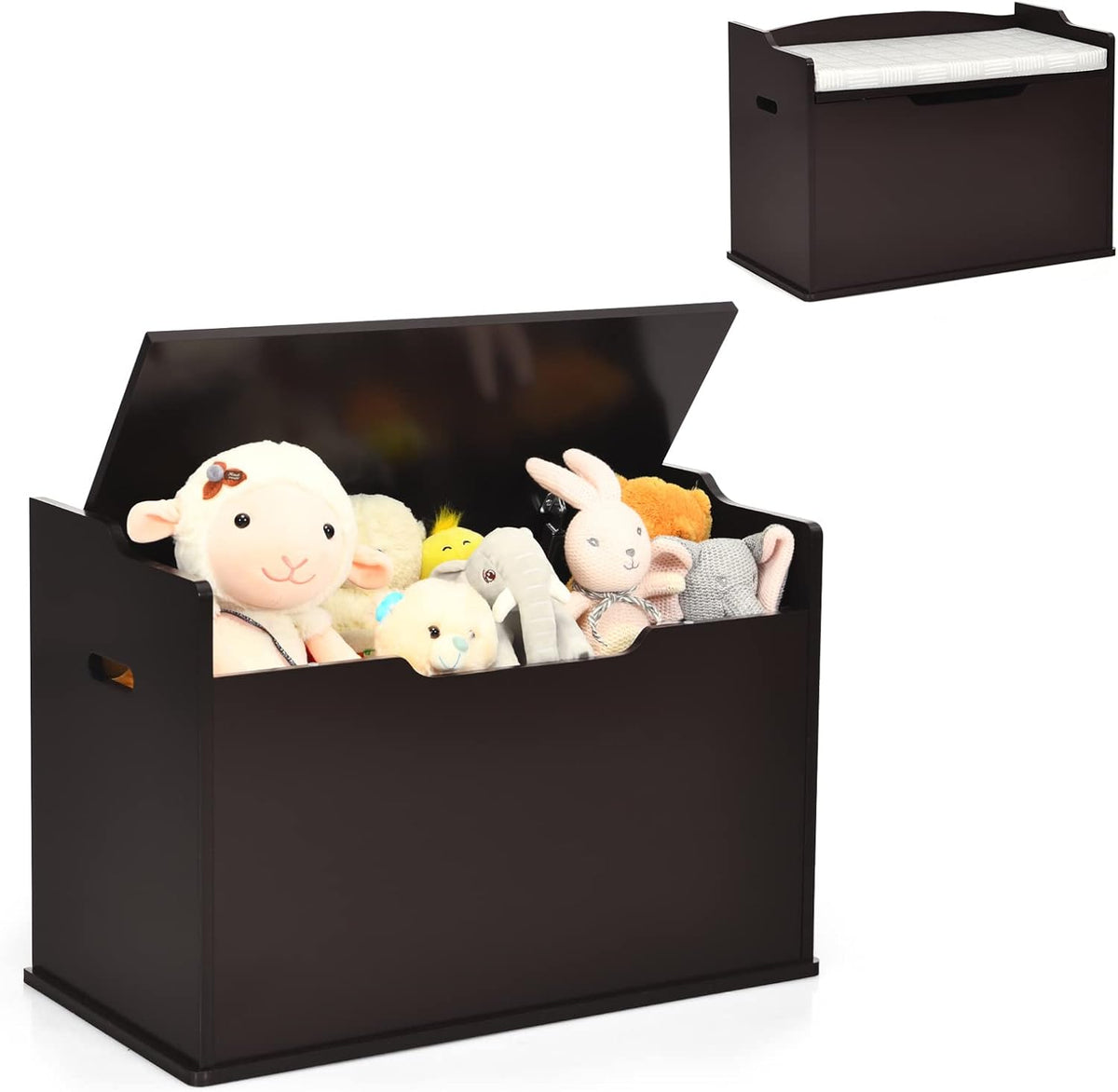Wooden Toy Chest with Bench Seat F119892