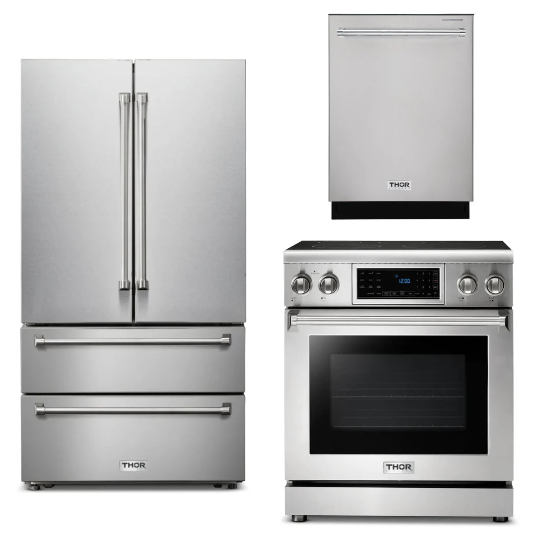 30 Electric Range, Refrigerator, Dishwasher E7946