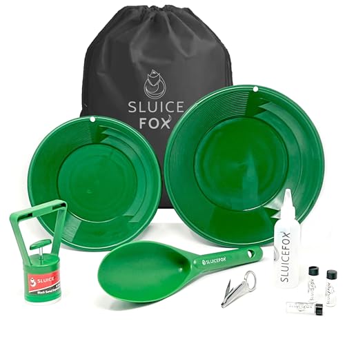 Gold Panning Kit with Carry Bag, 10-Piece Prospecting Tools H227946