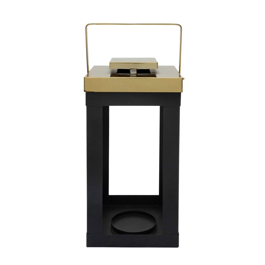 Metal Lantern with Gold Handles T4522