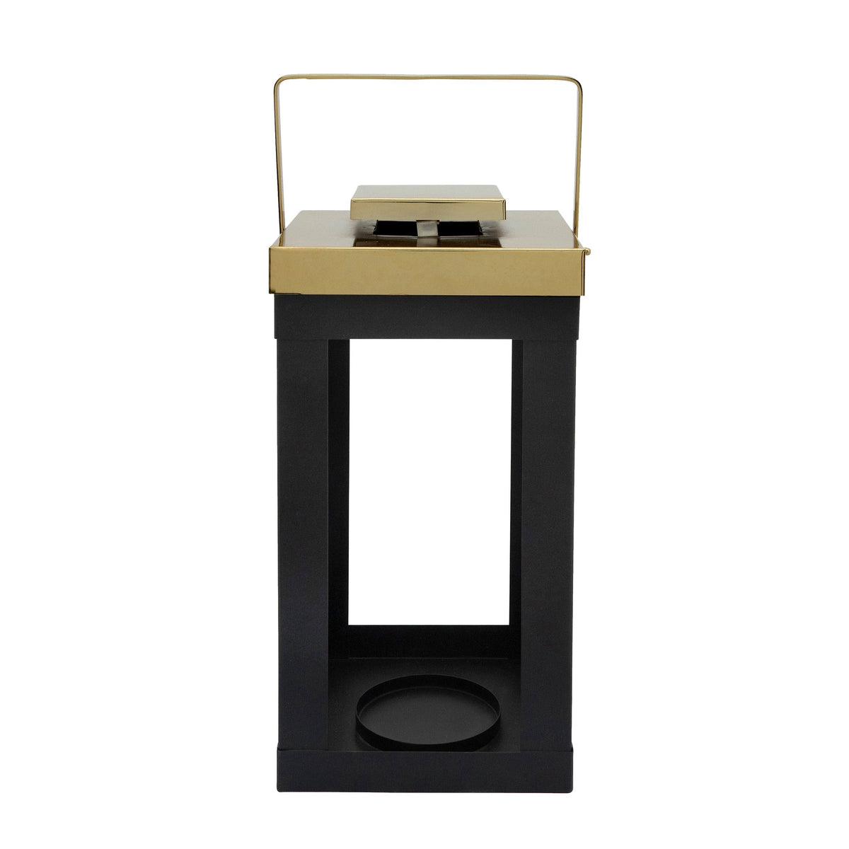 Metal Lantern with Gold Handles T4522