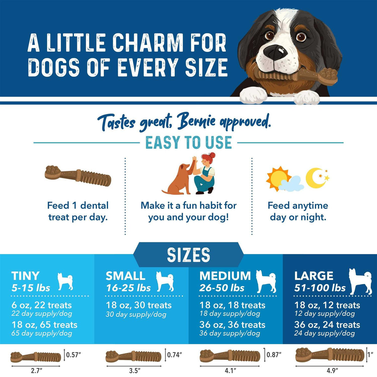 Daily Dental Chews Dogs A8098