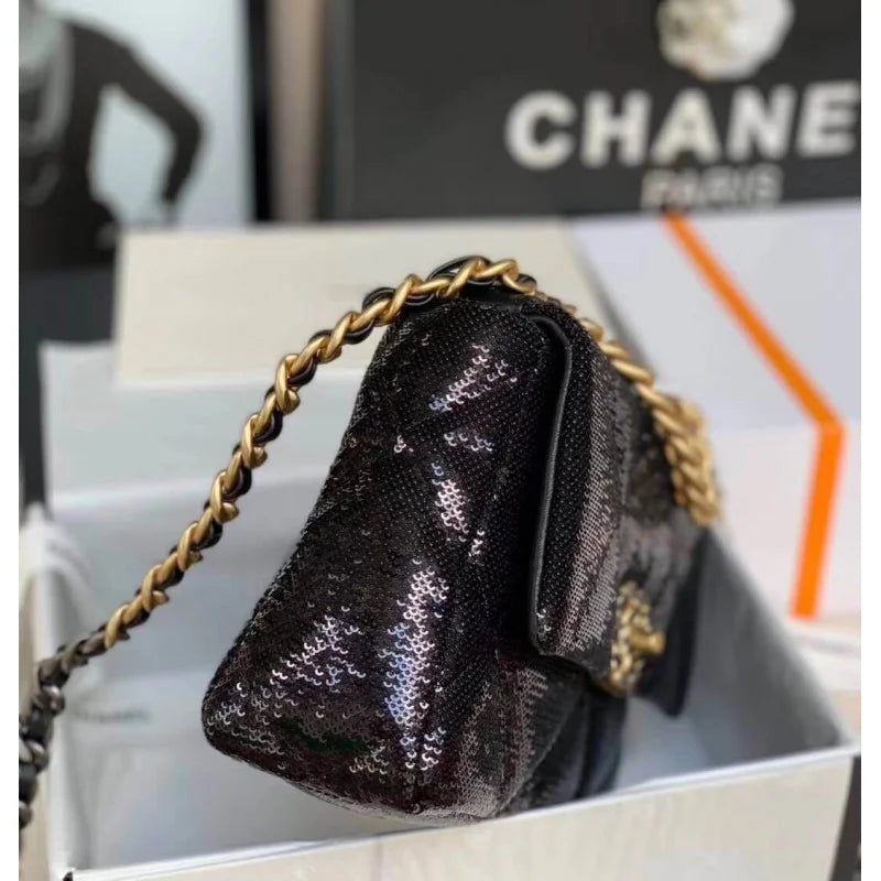 Tweed Flap Bag F9601