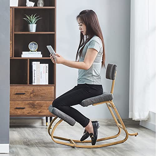 Ergonomic Rocking Kneeling Chair, Black M654