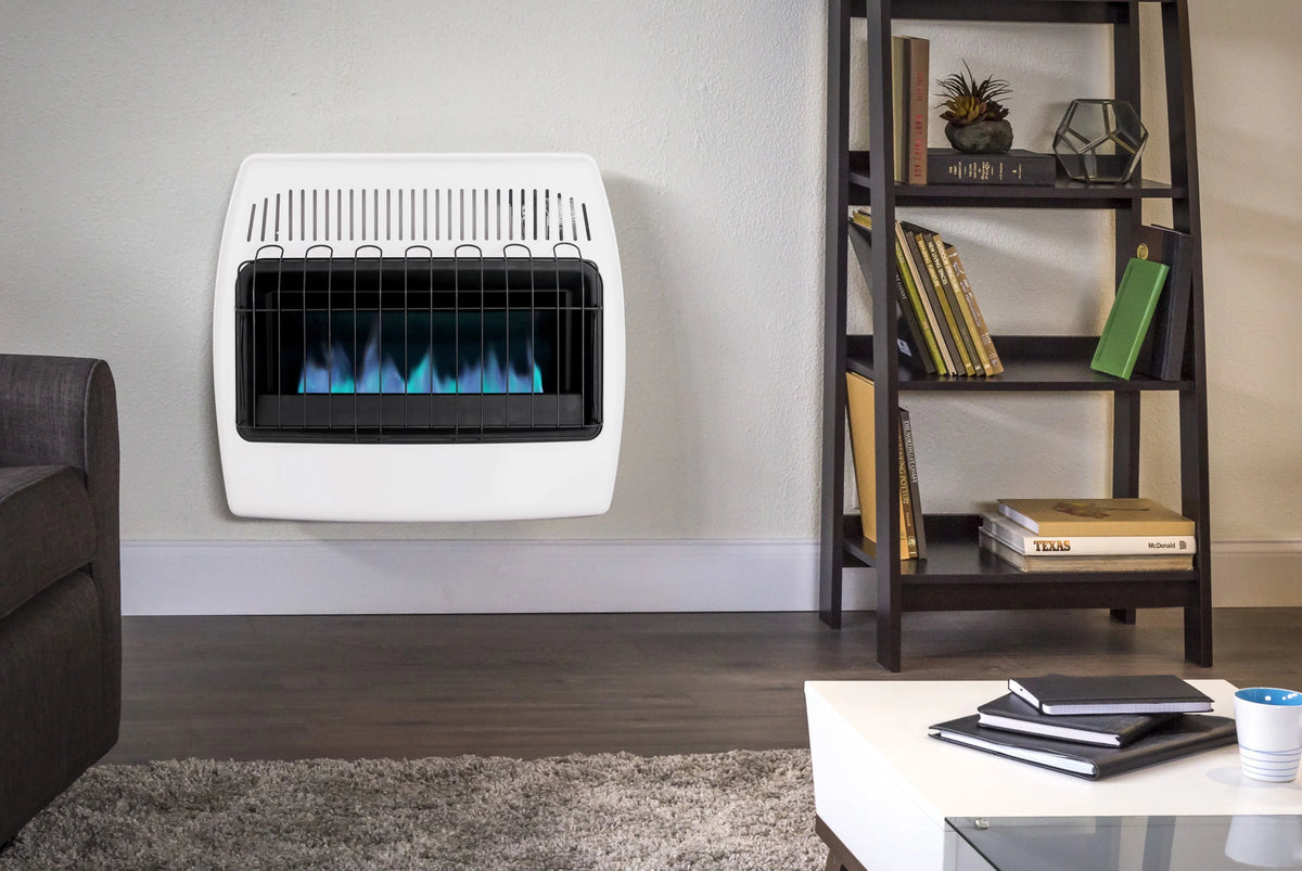 30,000 BTU Natural Gas Blue Flame Vent Free Wall Heater T483362