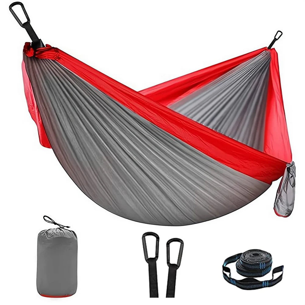 Camping Hammock Double Portable Dark Green X3581