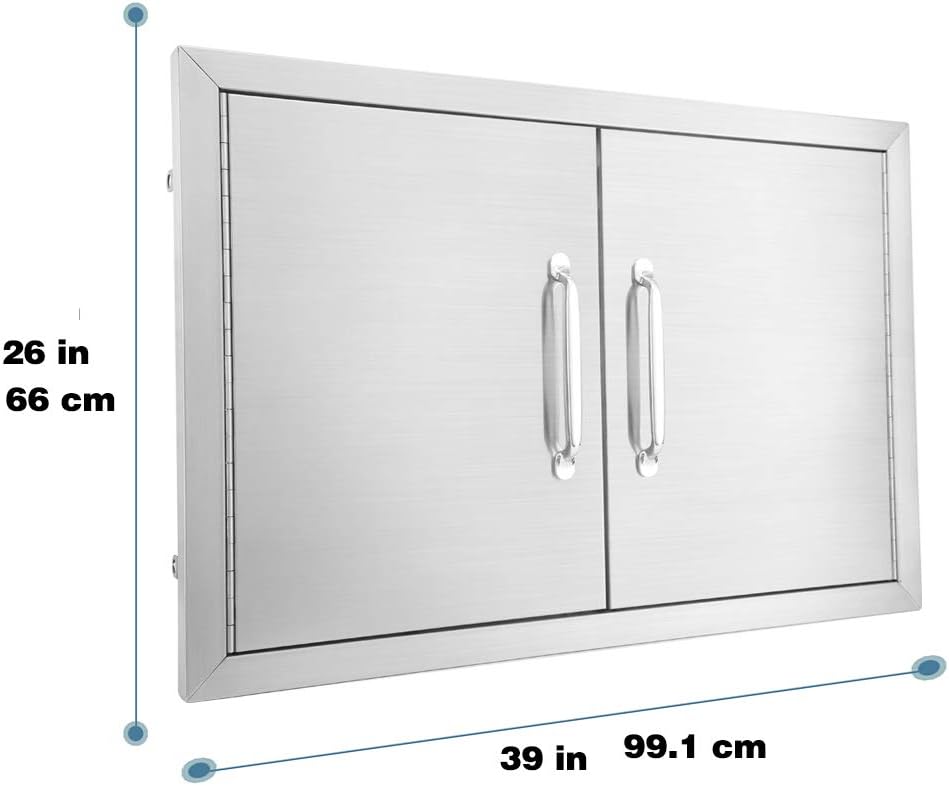 Stainless Steel Double Access Door 24 W X 24 H V8013