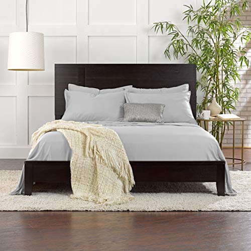 King White Bamboo Viscose Bed Sheet Set W15899