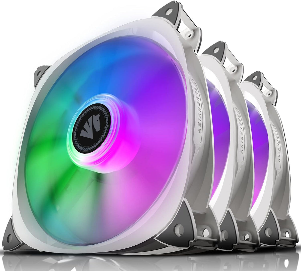 120mm White Argb Case Fans 3pack K123