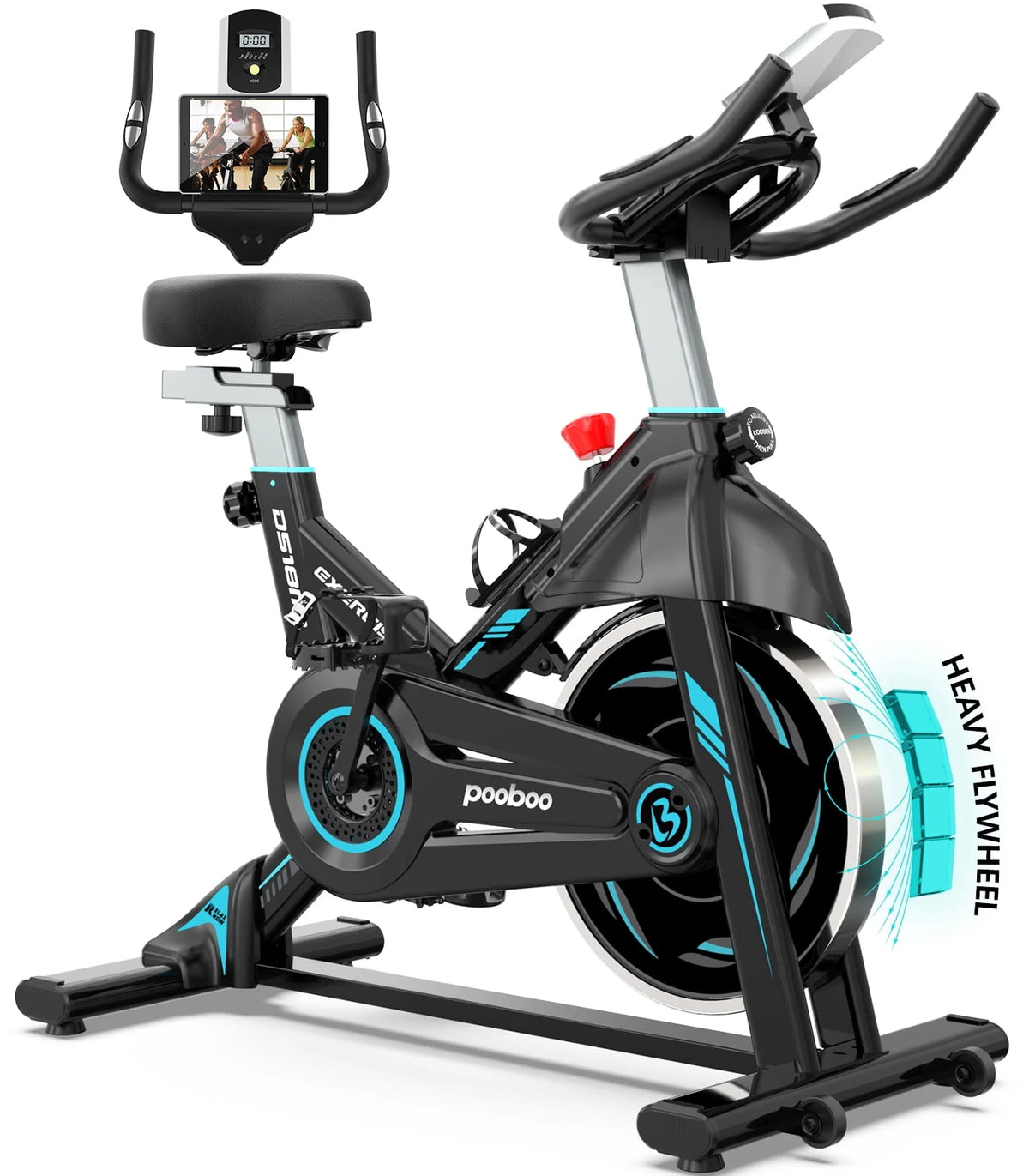 Indoor Cycling Bike Magnetic Stationary Exercise Bike 40lbs Flywheel W83406