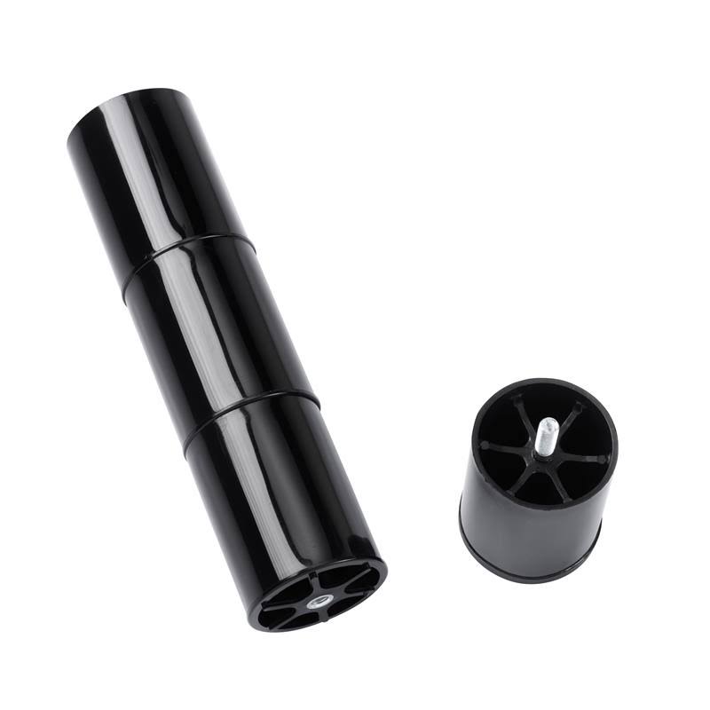 Adjustable Twin Long Metal Bed Base in Black Q252937