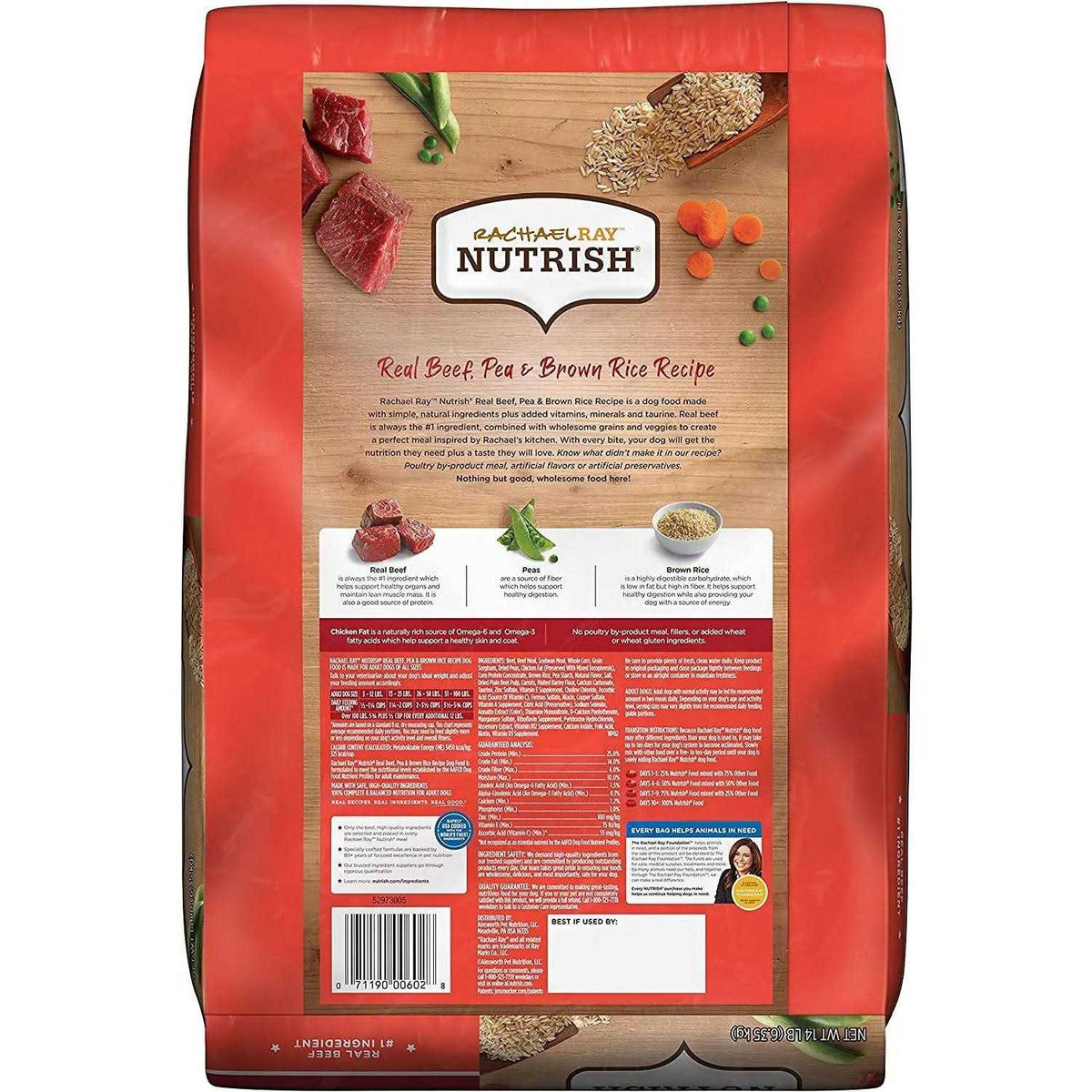 Real Beef Pea & Brown Rice Dry Dog Food K4537