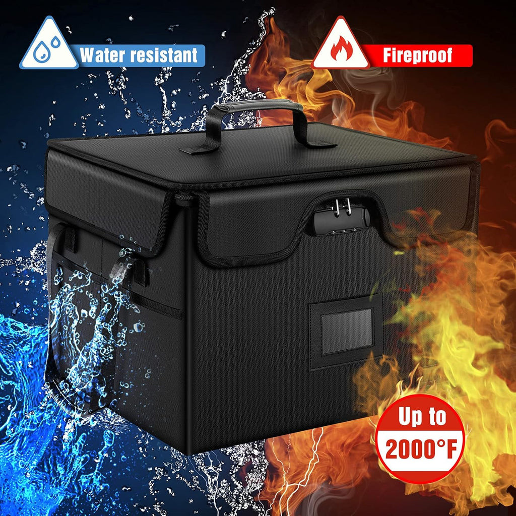Fireproof Document Box with Lock L845437
