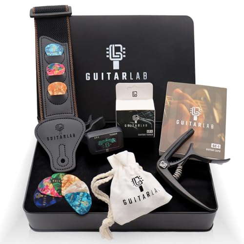 Guitar Accessories Kit with Strap, Capo, Tuner, Picks G1111