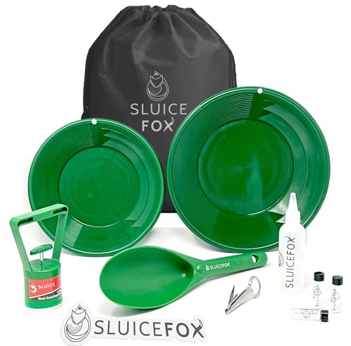 Gold Panning Kit with Carry Bag, 10-Piece Prospecting Tools H227946