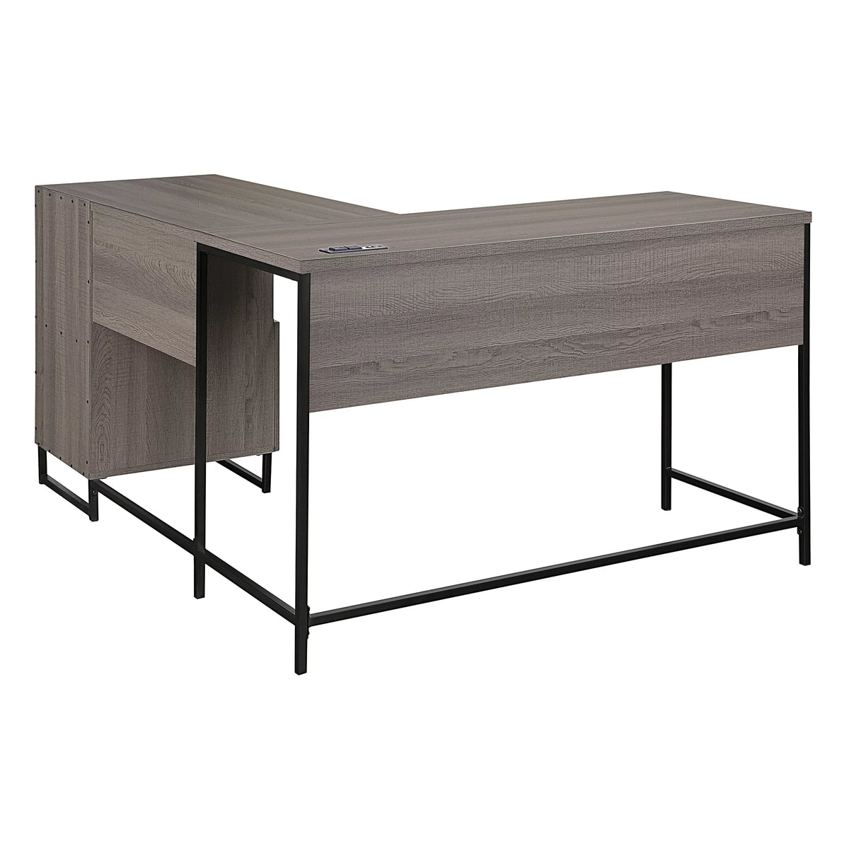 L-Shape Desk with Power and Storage G633