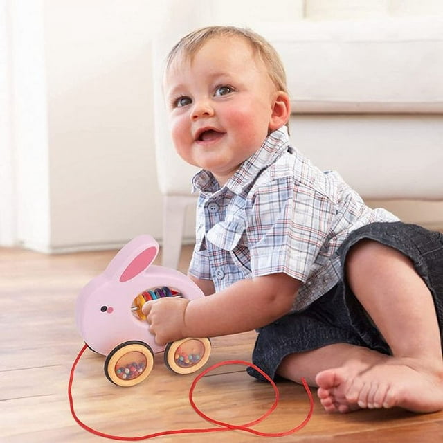 Pull Along Rolling Animal Toy (Rabbit) V81485