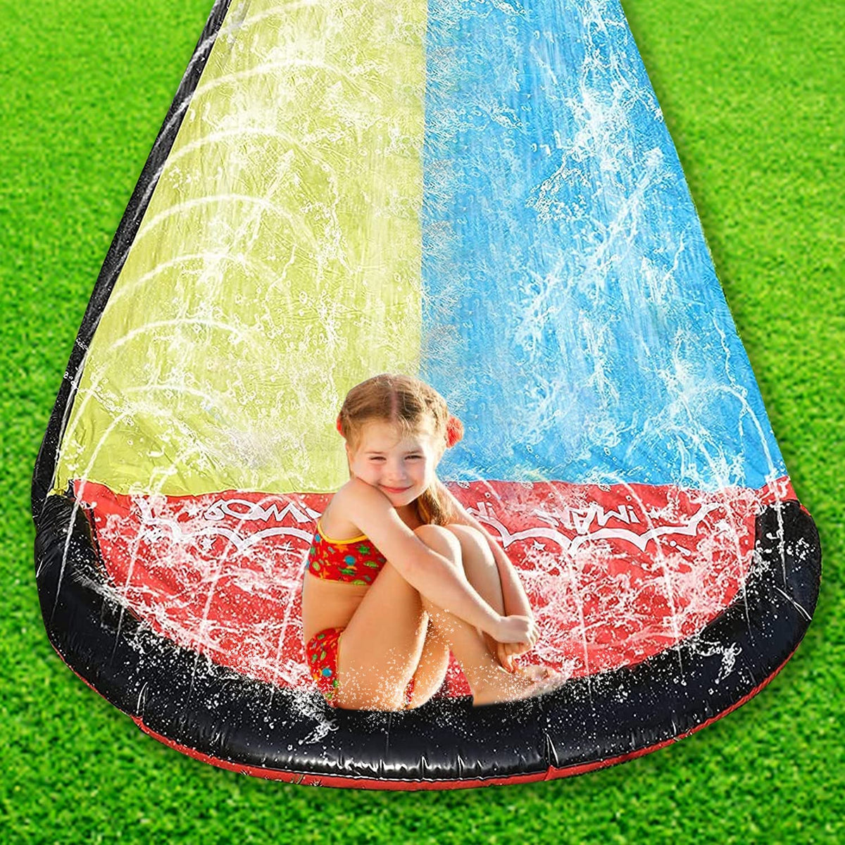 15.5ft Inflatable Water Slides for Kids M8079