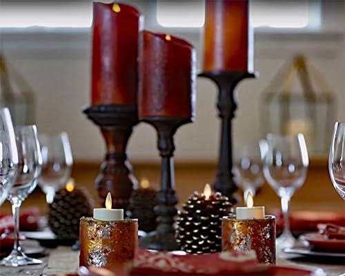 Flameless Pine Cone Candle E5275