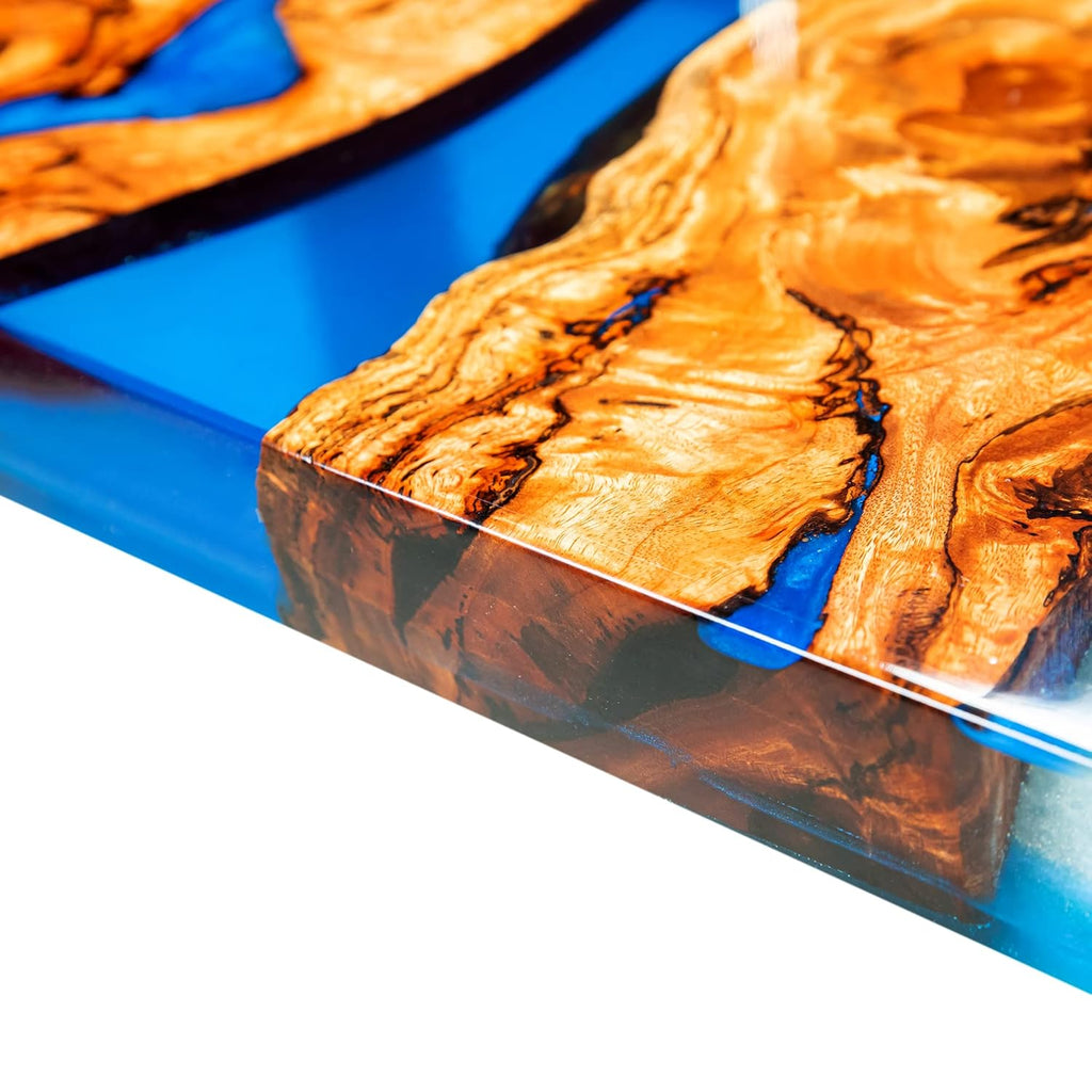 Blue Resin Wood River Dining Table A837657