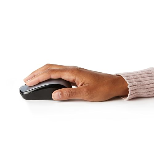Black Wireless Optical Computer Mouse with USB Nano Receiver L304