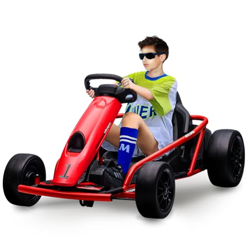24V Go Kart for Kids with Music and Horn, Red U957