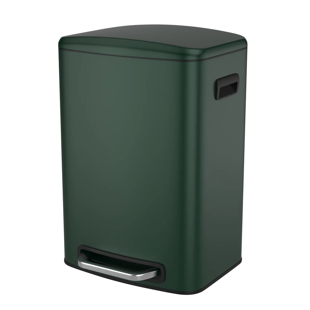13 Gallon 50L Stainless Steel Trash Can with Lid Q325
