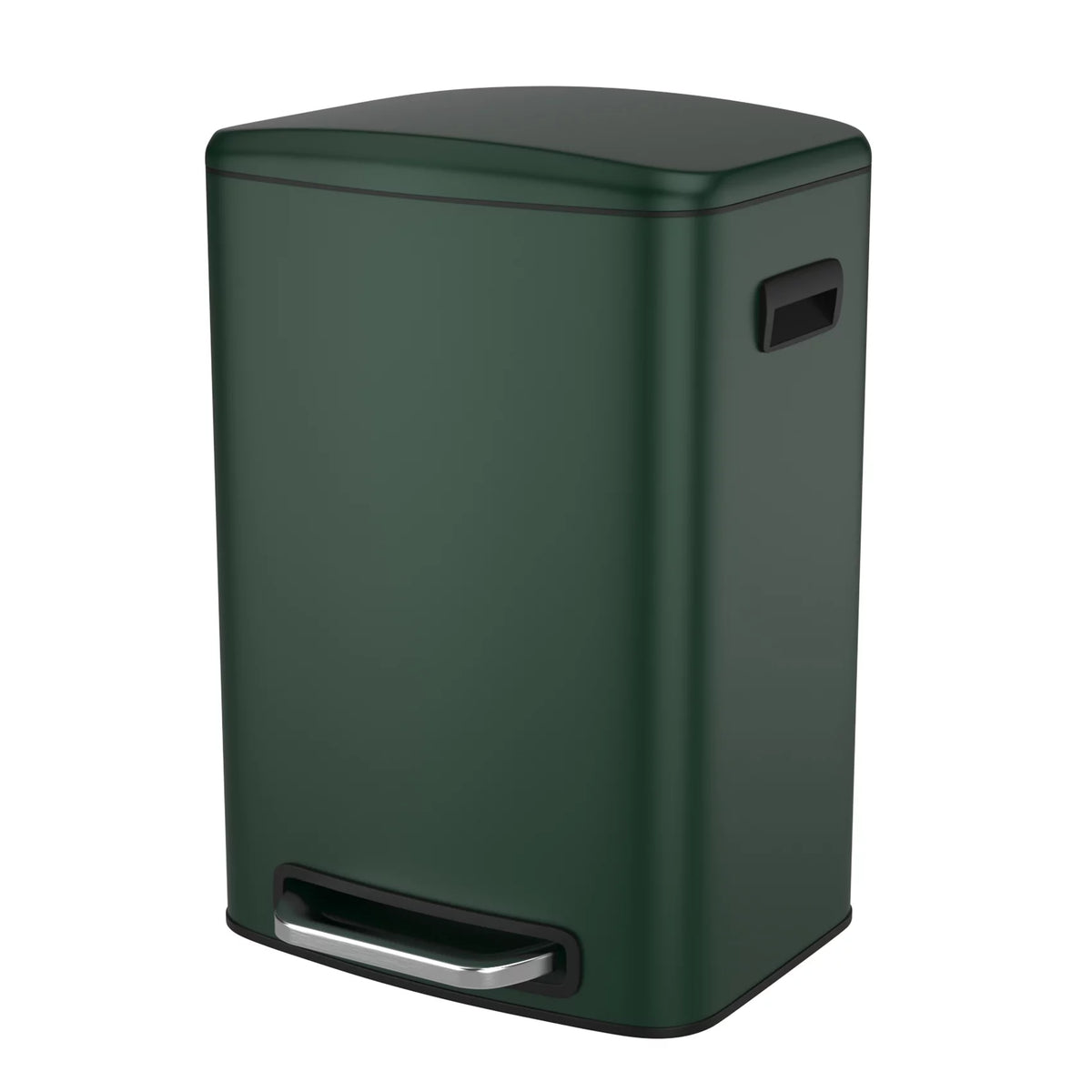13 Gallon 50L Stainless Steel Trash Can with Lid Q325