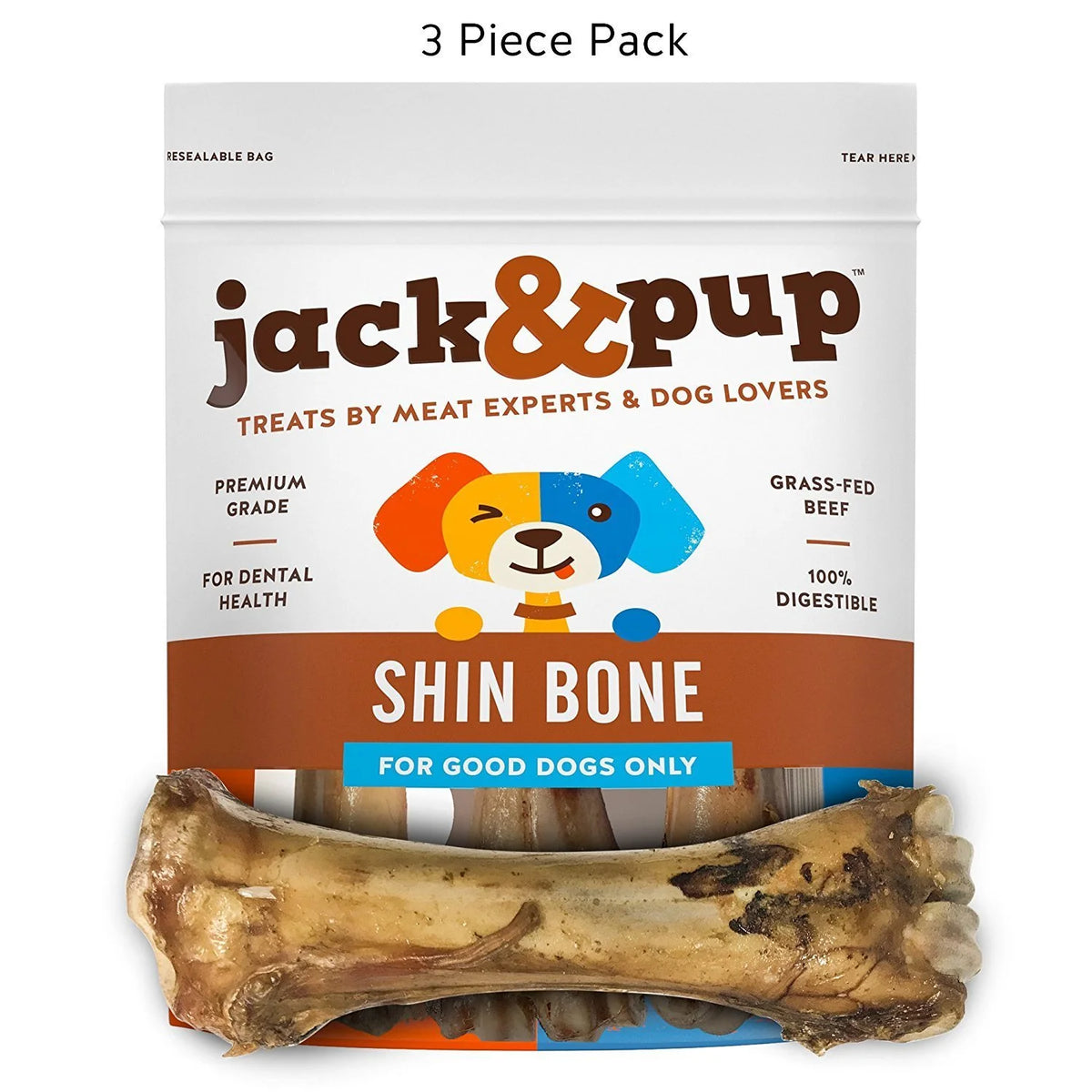Roasted Beef Shin Bone Dog Treats 3 Pack O2550