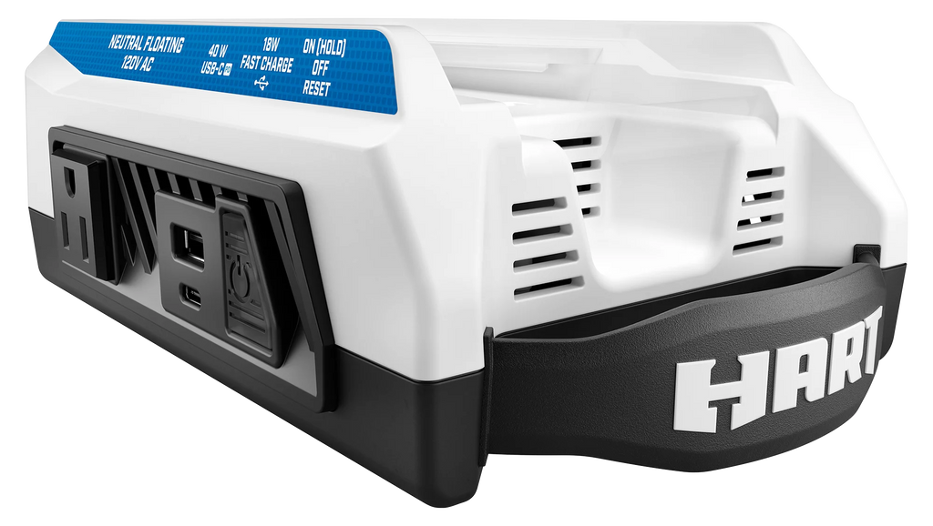 300 Watt Battery Powered Power Source with LED Light and Carry Handle F14650