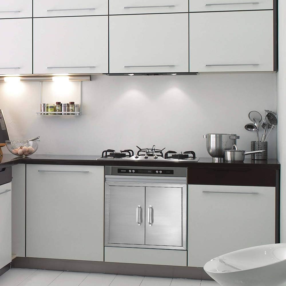 Stainless Steel Double Access Door 24 W X 24 H V8013