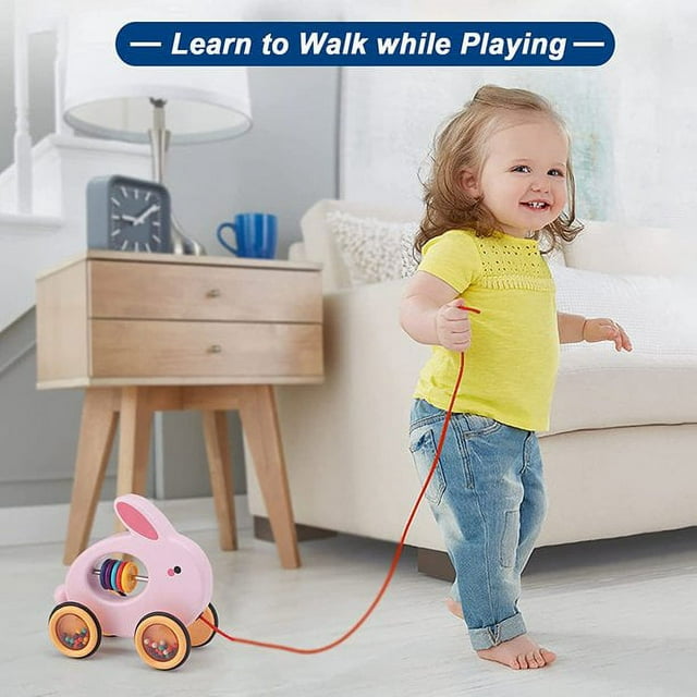 Pull Along Rolling Animal Toy (Rabbit) V81485