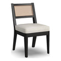 Black Mid-Century Wood Dining Chair P7211