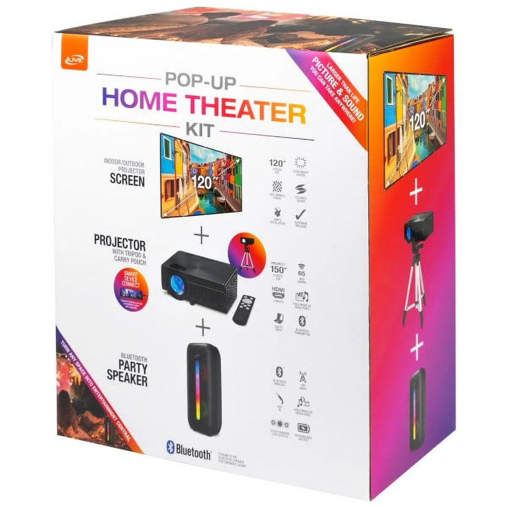 Black Pop-up Movie Theater Kit I403067